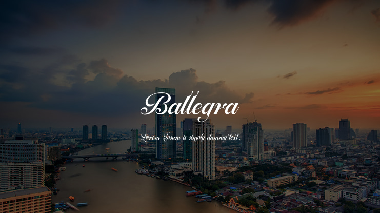 Ballegra Font