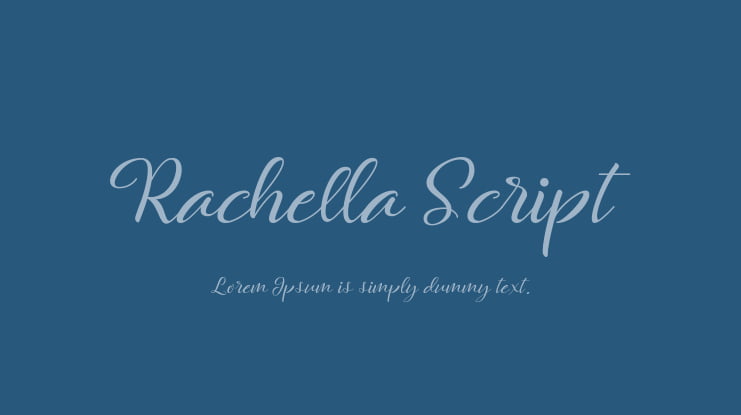 Rachella Script Font