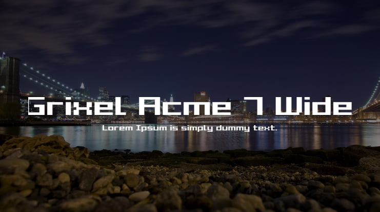 Grixel Acme 7 Wide Font Family