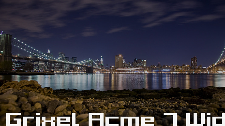 Grixel Acme 7 Wide Font Family