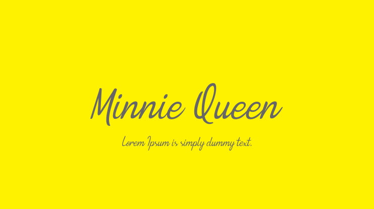 Minnie Queen Font