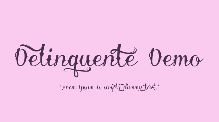 Delinquente Demo Font Family