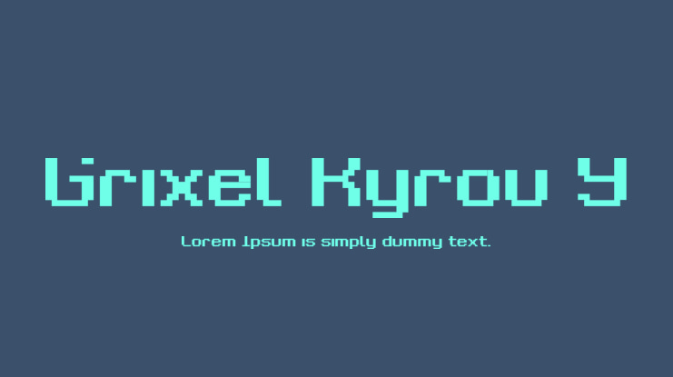 Grixel Kyrou 9 Font Family