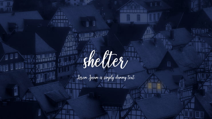 shelter Font