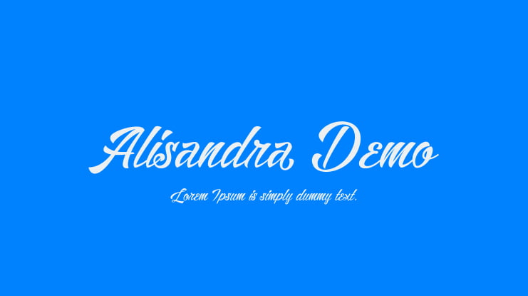 Alisandra Demo Font