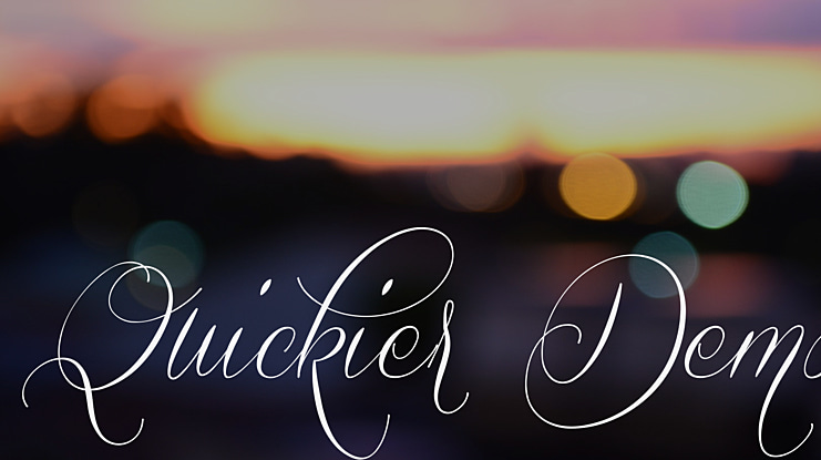 Quickier Demo Font