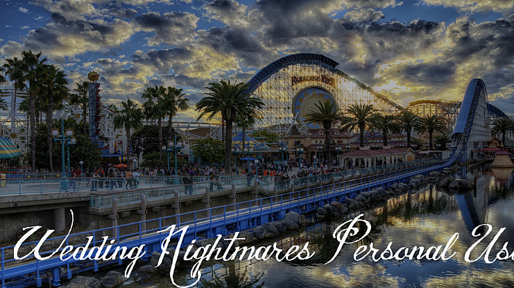 Wedding Nightmares Personal Use Font