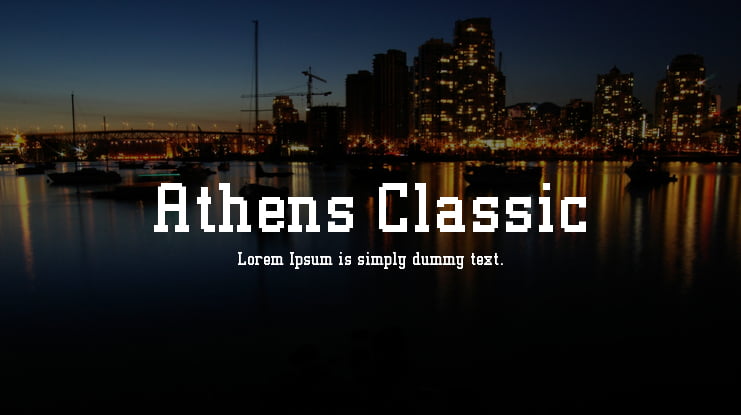 Athens Classic Font