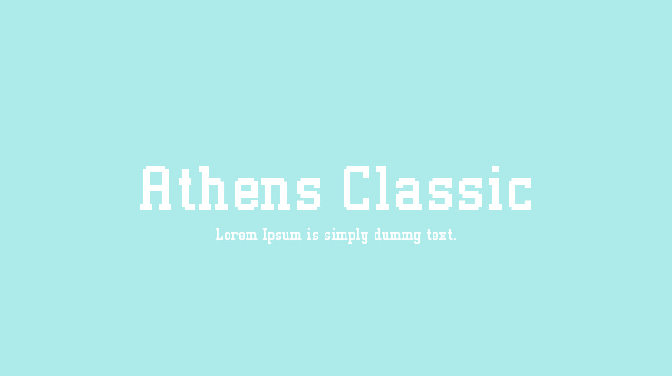 Athens Classic Font