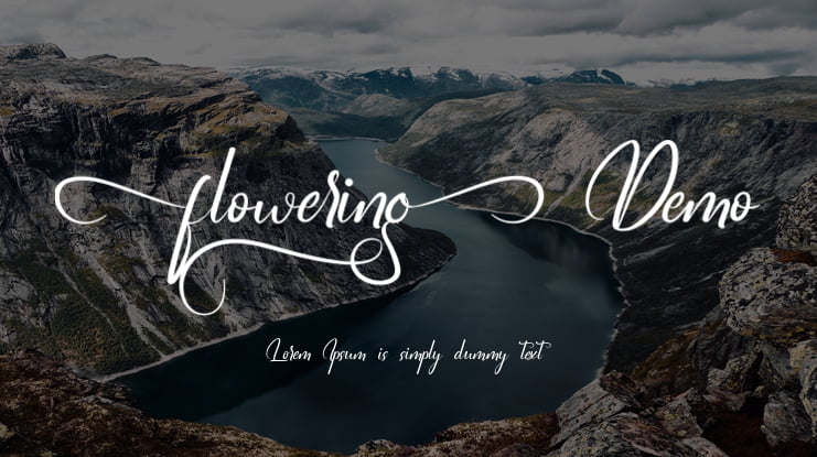 Flowering Demo Font