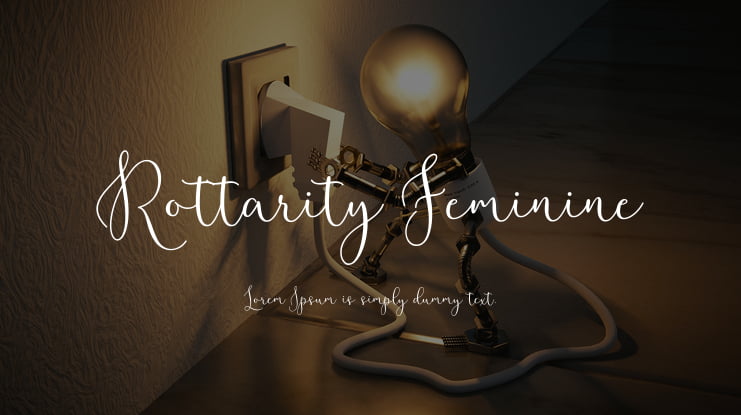 Rottarity Feminine Font