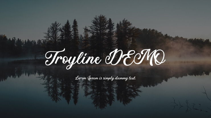 Troyline DEMO Font