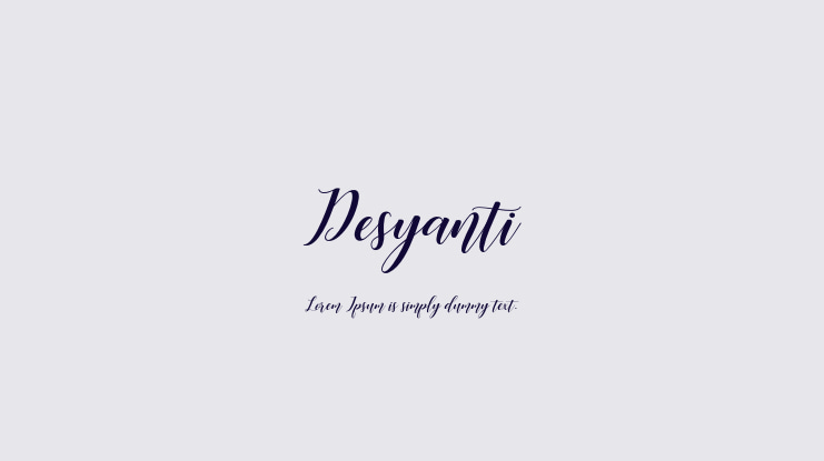 Desyanti Font