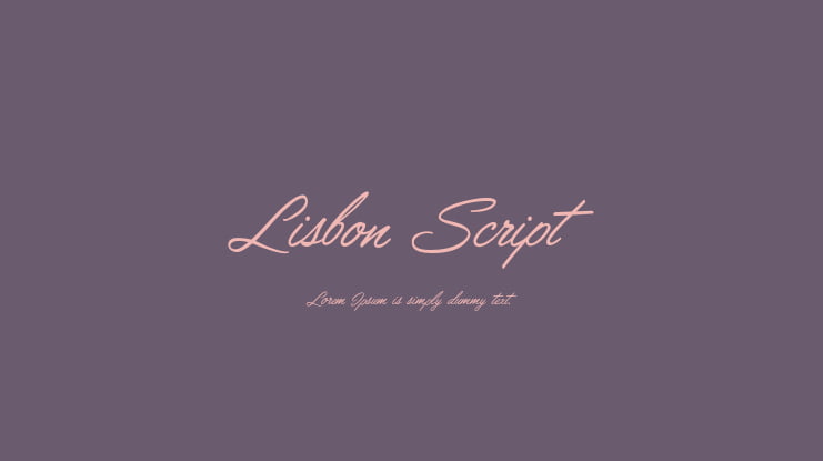 Lisbon Script Font