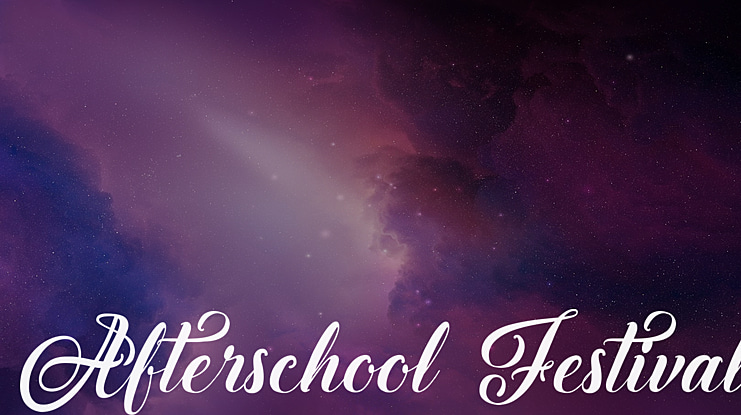 Afterschool Festival Font