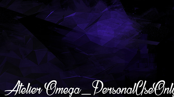 Atelier Omega_PersonalUseOnly Font