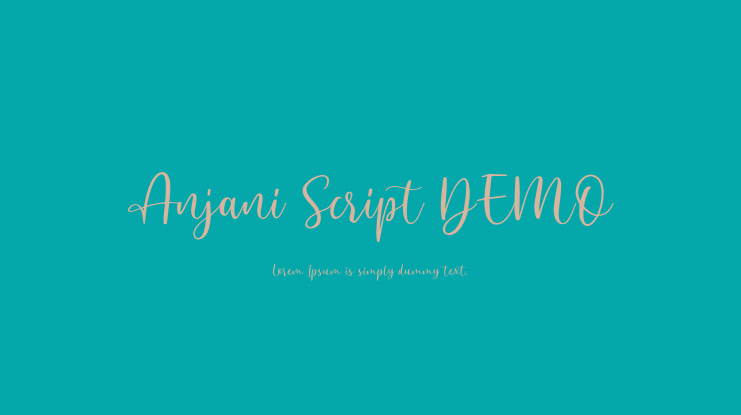 Anjani Script DEMO Font
