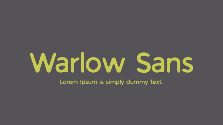Warlow Sans Font