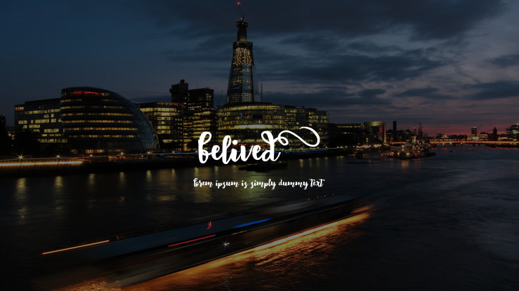 BeliveD Font
