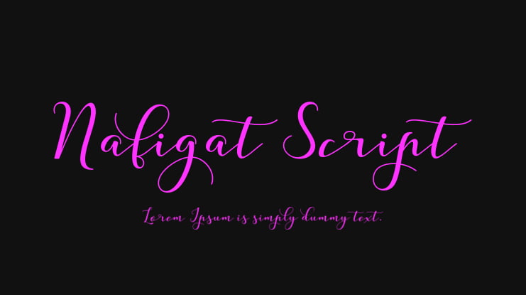 Nafigat Script Font