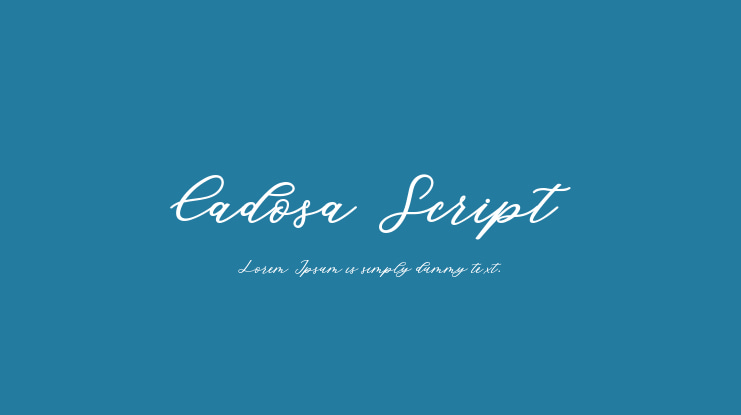 Cadosa Script Font