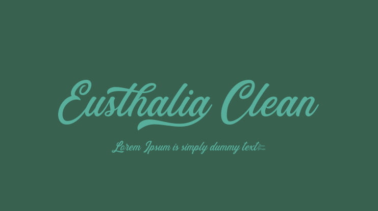 Eusthalia Clean Font