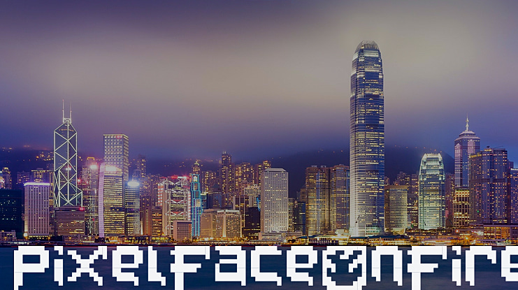 PixelFaceOnFire Font