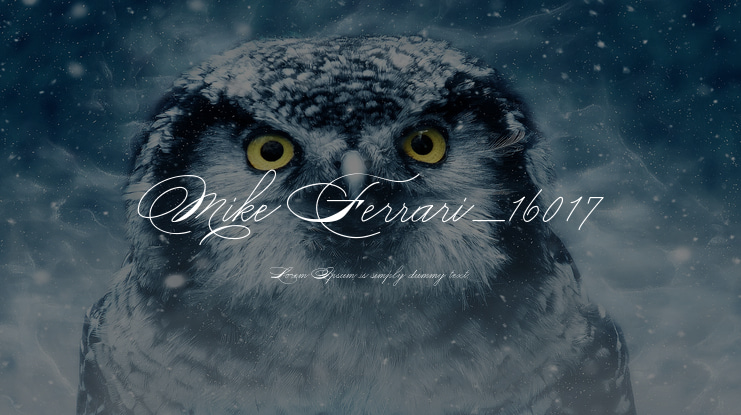 Mike Ferrari_16017 Font