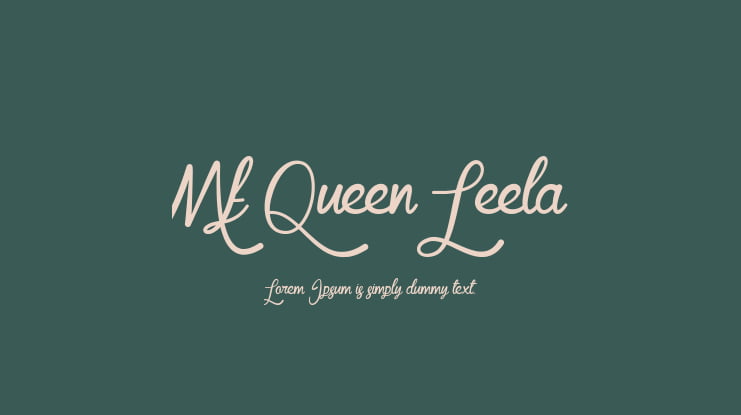 Mf Queen Leela Font