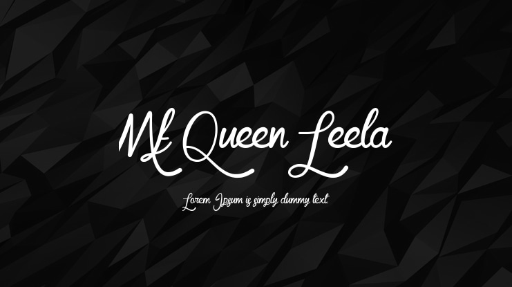 Mf Queen Leela Font