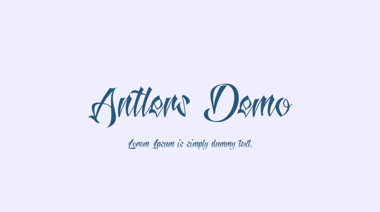 Antlers Demo Font