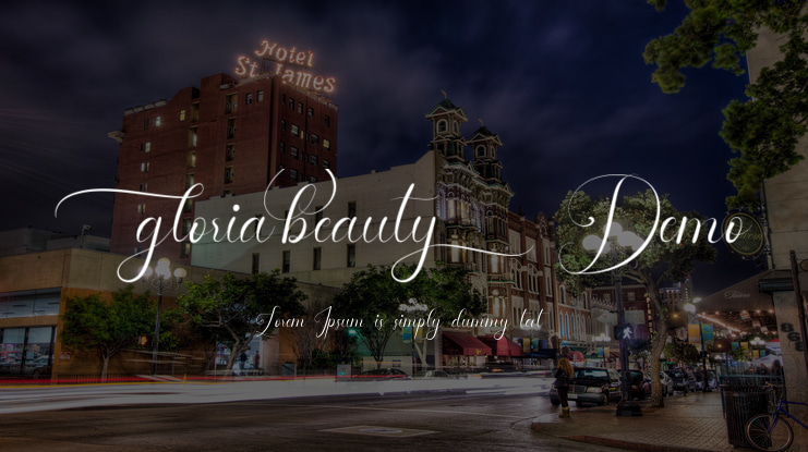 Gloria Beauty Demo Font