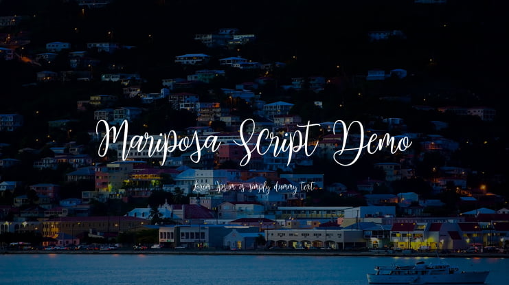 Mariposa Script Demo Font