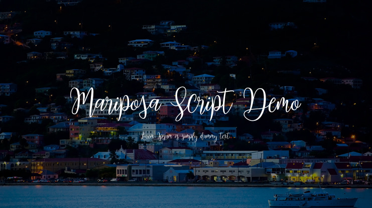 Mariposa Script Demo Font