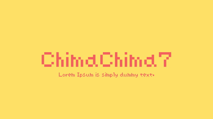 ChimaChima7 Font
