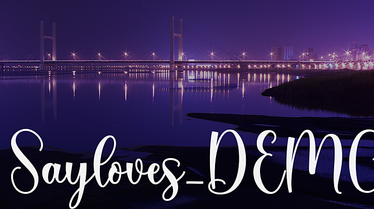 Sayloves_DEMO Font