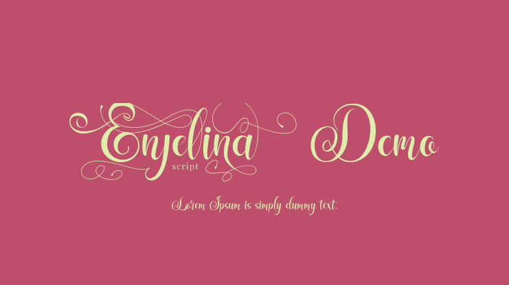 Enjelina Demo Font