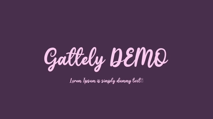 Gattely DEMO Font
