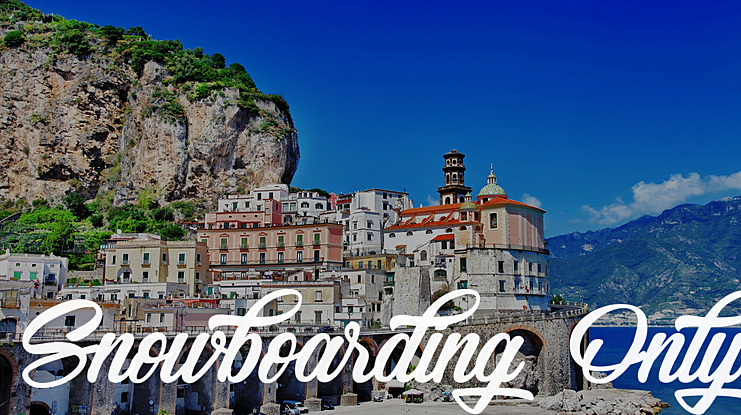 Snowboarding Only Font