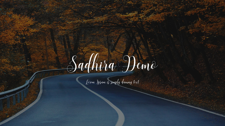 Sadhira Demo Font