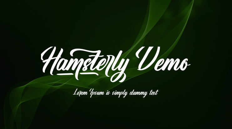 Hamsterly Demo Font