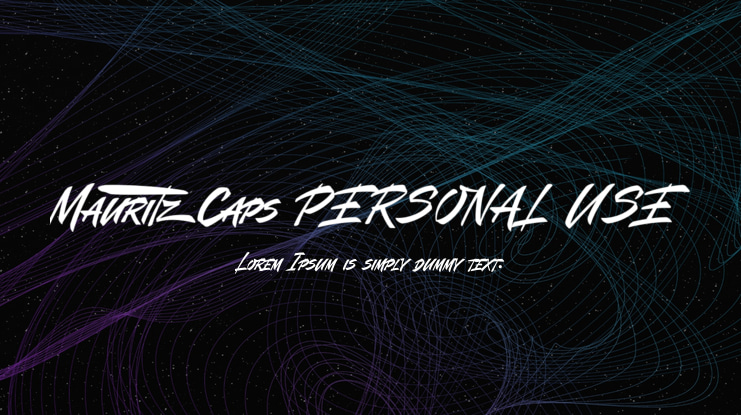 Mauritz Caps PERSONAL USE Font Family