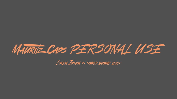 Mauritz Caps PERSONAL USE Font Family