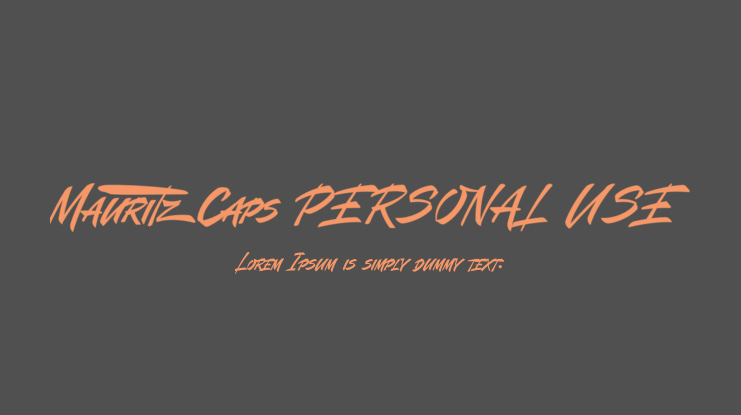 Mauritz Caps PERSONAL USE Font Family