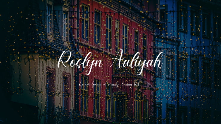 Roslyn Aaliyah Font