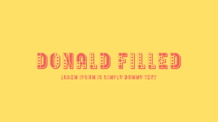 Donald Filled Font Family