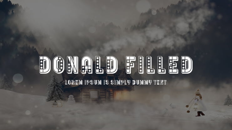 Donald Filled Font Family