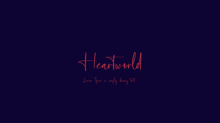 Heartworld Font