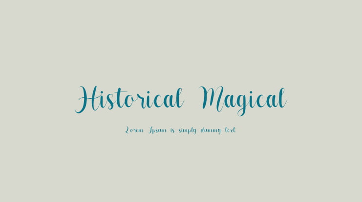 Historical Magical Font