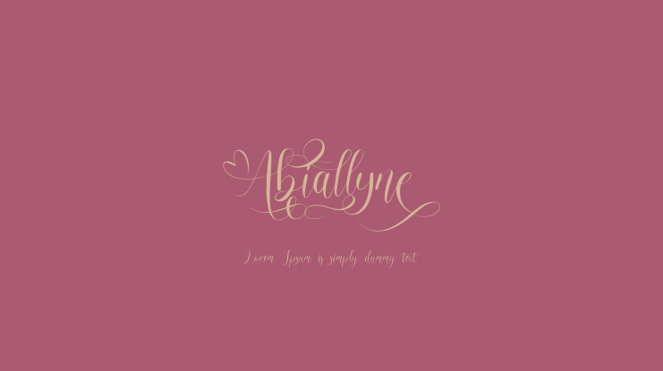 Abiallyne Font